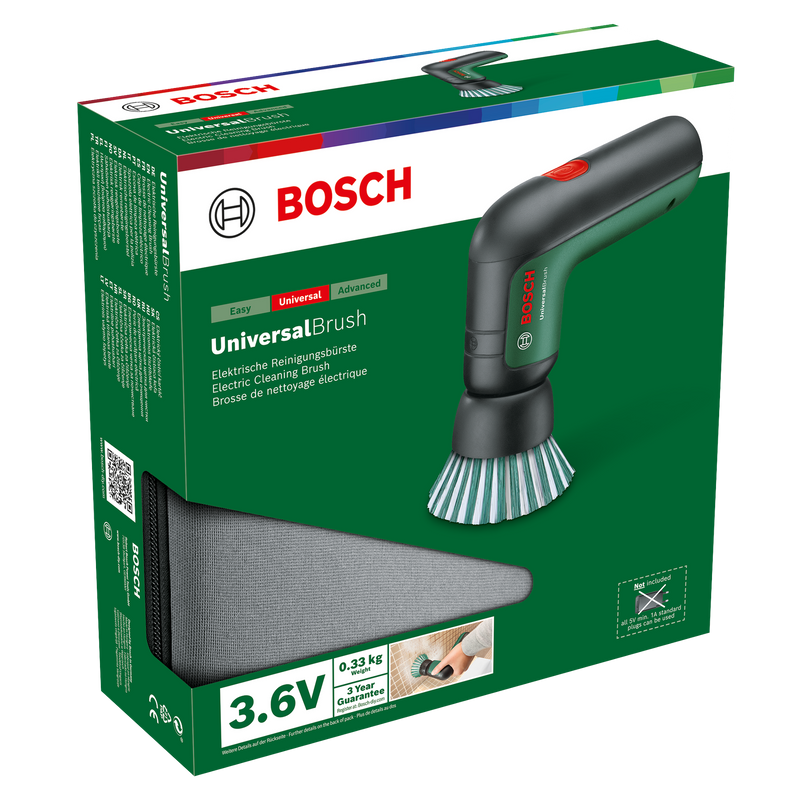 Bosch UniversalBrush 3.6V Cleaning Brush -  with Accessories