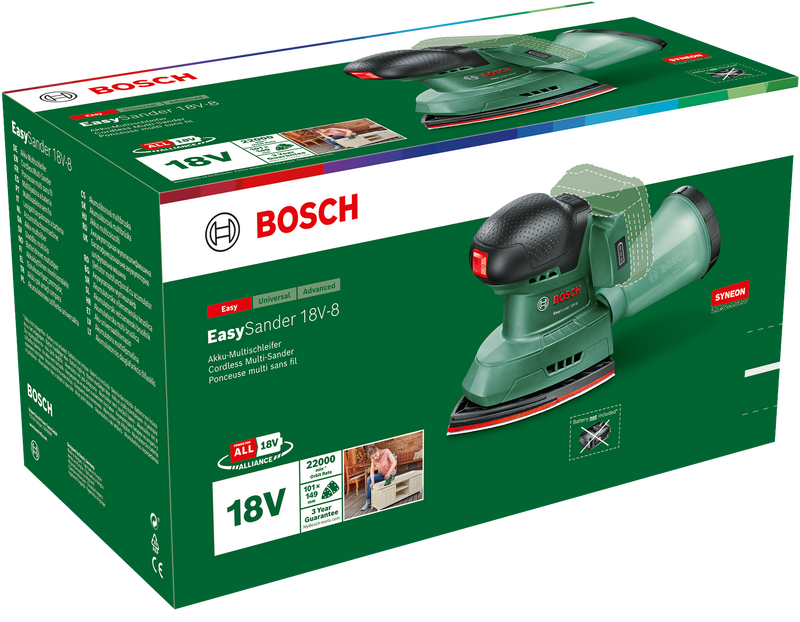 Bosch EasySander 18V-8 (Baretool)