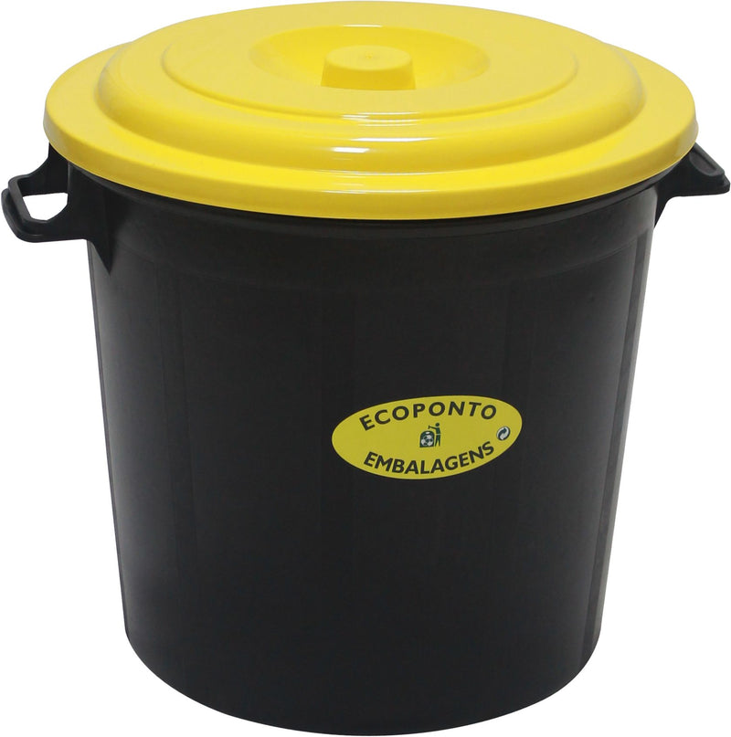 Cubo de basura amarillo de 50 l