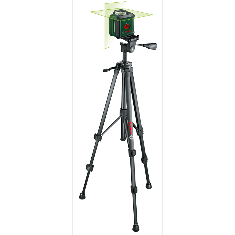 Bosch UniversalLevel 360 Cross Line Laser - Green Beam + Tripod & Accessories