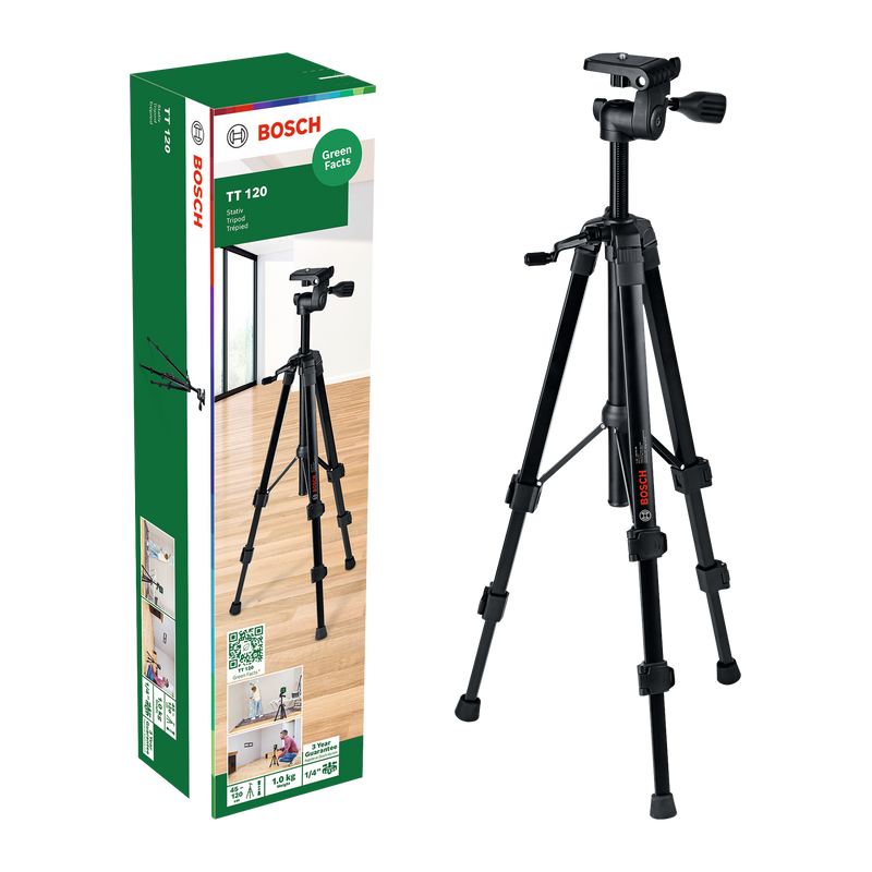 Tripé ajustável Bosch TT 120 (45-120 cm) para ferramentas de nivelamento