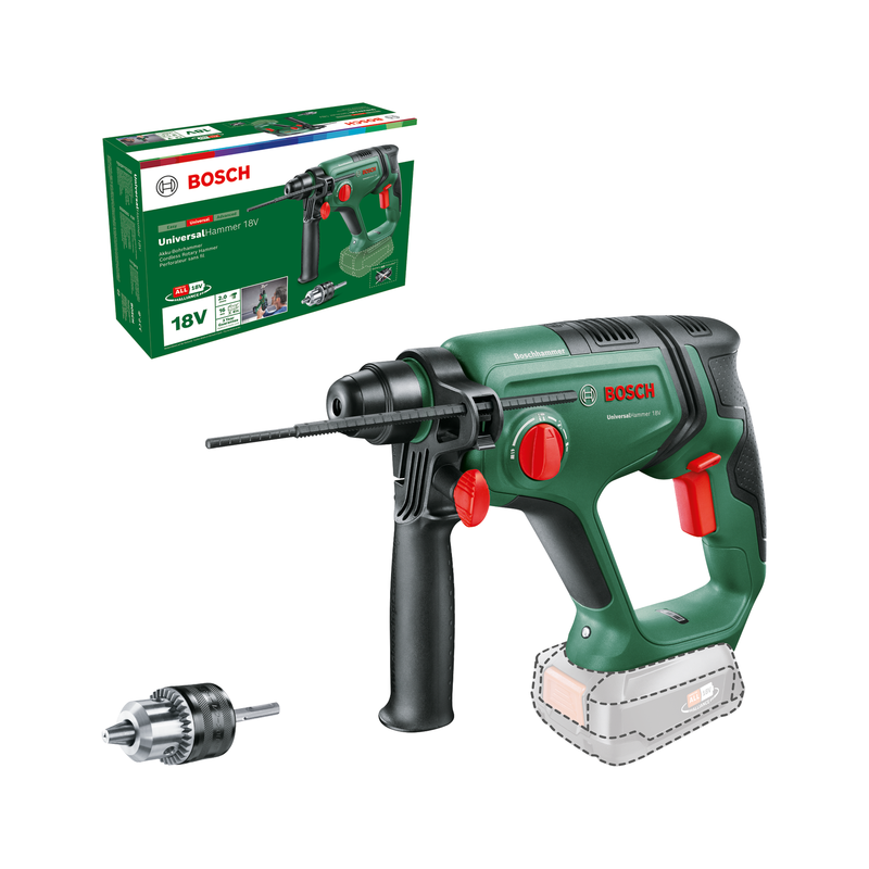 Bosch UniversalHammer 18V (BT + SRE Aufsatz)