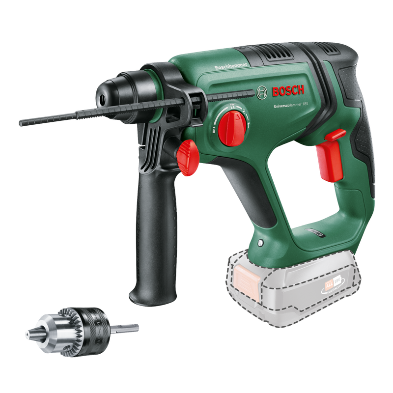 Bosch UniversalHammer 18V (BT + SRE Aufsatz)
