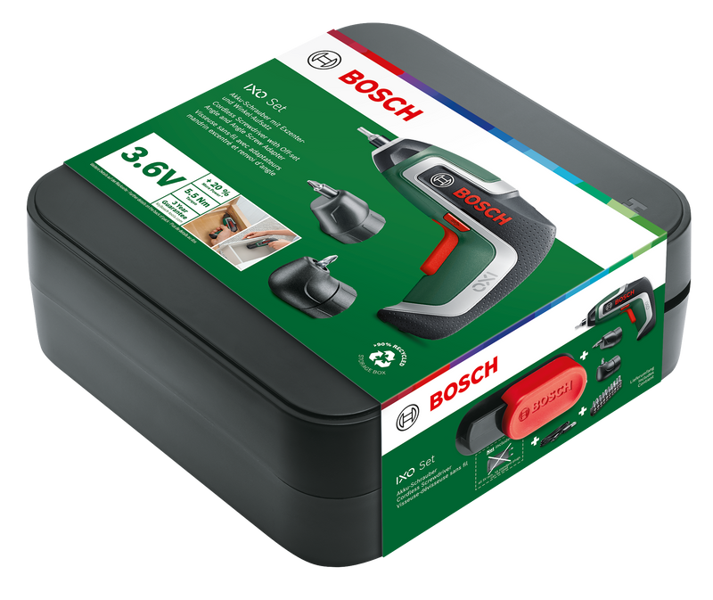 Chave de fendas Bosch IXO 7 - 3,6 V com acessórios