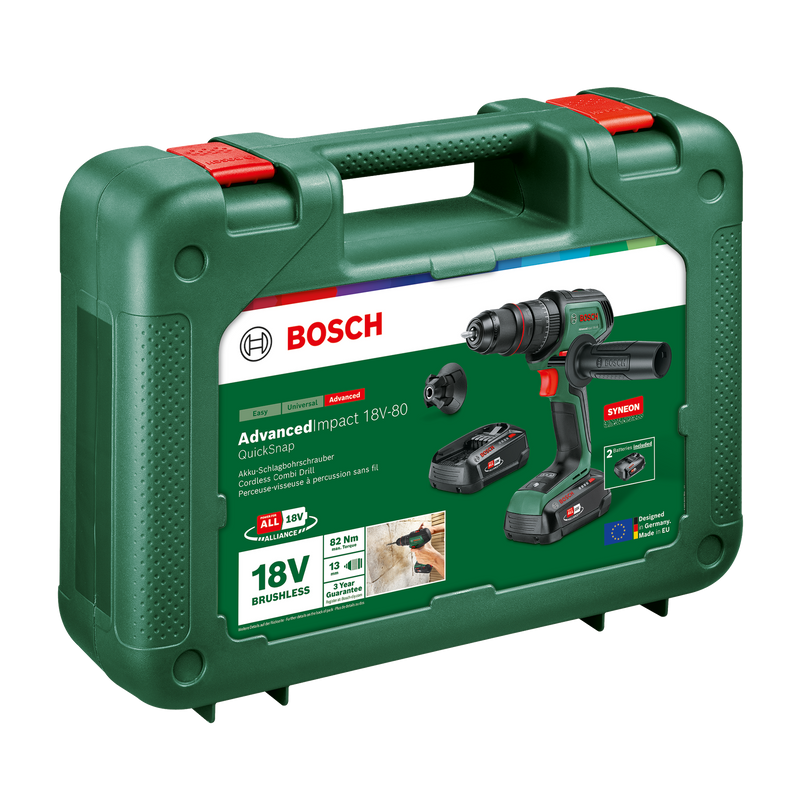 Bosch AdvancedImpact 18V-80 Quicksnap 2x2,5Ah