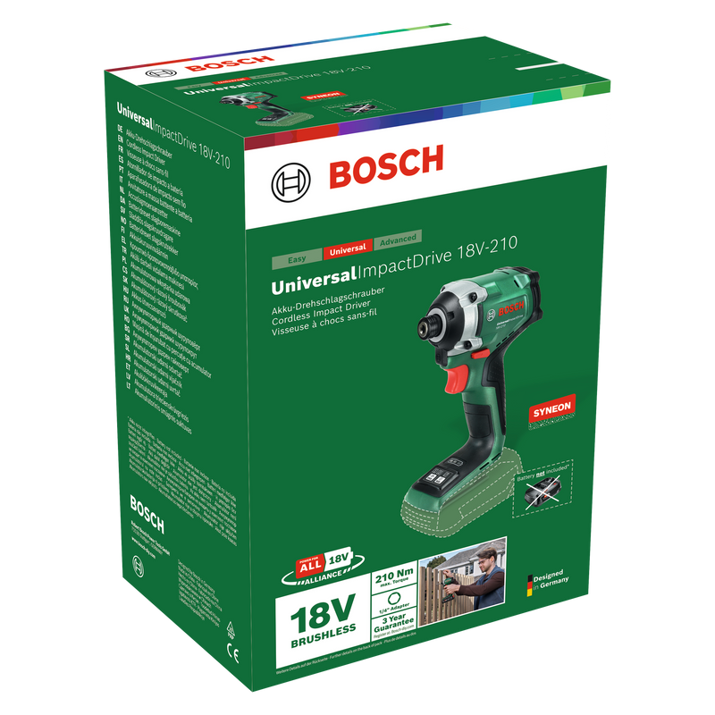 Aparafusadora de impacto Bosch Brico (UID 18V-210)