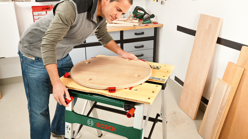 Bosch PWB 600 Work Bench - Foldable with Bamboo Surface