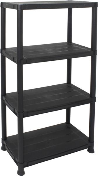 Estante de plástico, 4 piezas, 133 x 61 x 30 cm - MADER®