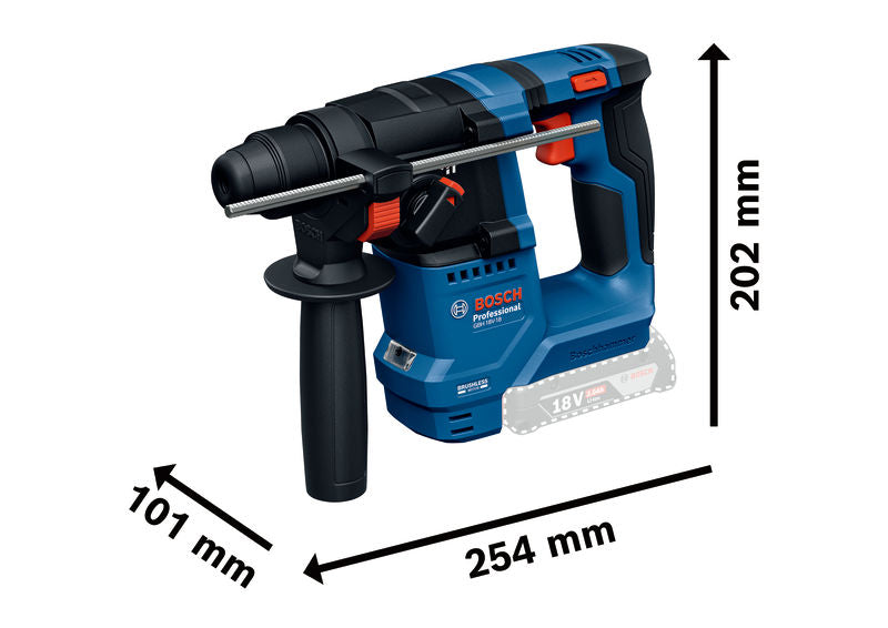 Martelo perfurador sem fio SDS plus Bosch (GBH 18V-18 Professional)