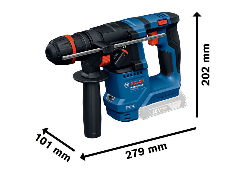Martelo perfurador sem fio com ONECHUCK Bosch (GBH 18V-18 X Professional)