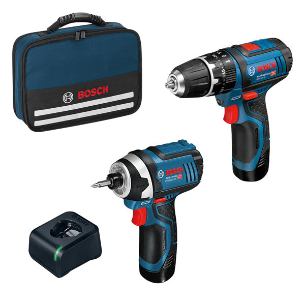 Bosch GSB12V-15+GDR12V-105(2x2.0;GAL12V-20;Bol Professional