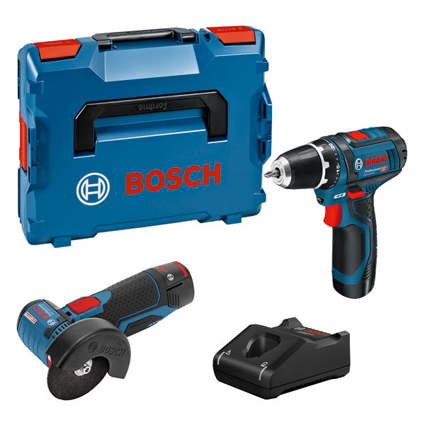 Kit combinado profesional Bosch GSR 12V-15 + GWS 12V-76