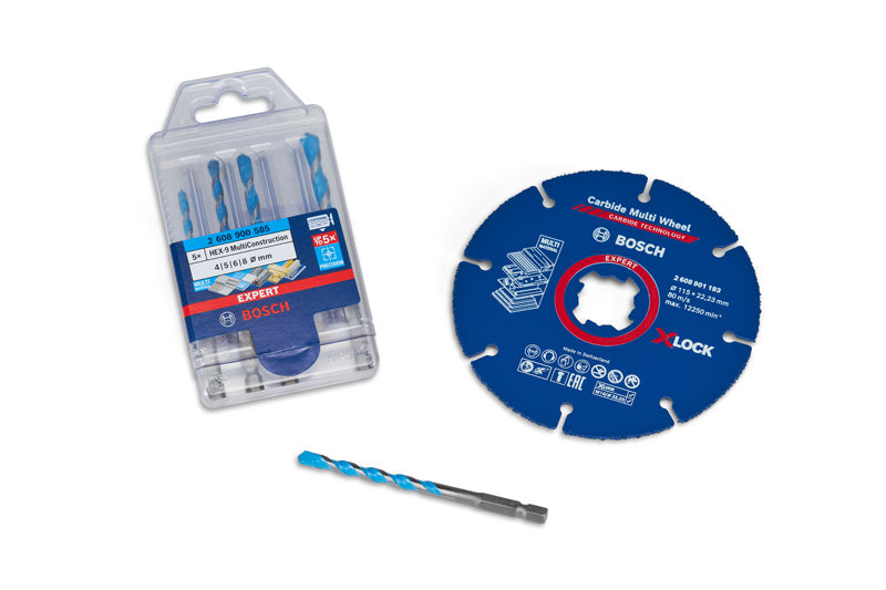 Kit EXPERT multimaterial de 115 mm de Bosch