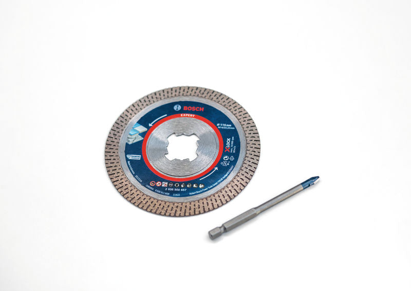 Bosch 115 mm HardCeramic disc kit + 6mm drill