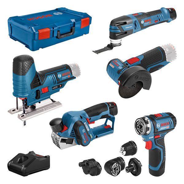 Bosch 5 TOOLKIT 12V + 2X2.0AH + 1x3.0AH + XL L Professional