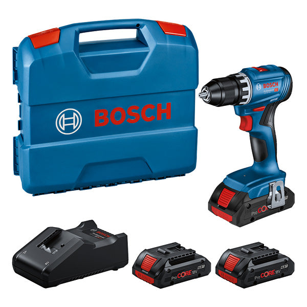 Promociones Bosch Master (Set Profesional: Atornillador inalámbrico GSR 18V-45 + 3 ProCORE18V 4.0Ah + GAL 18V-40 en maletín profesional)