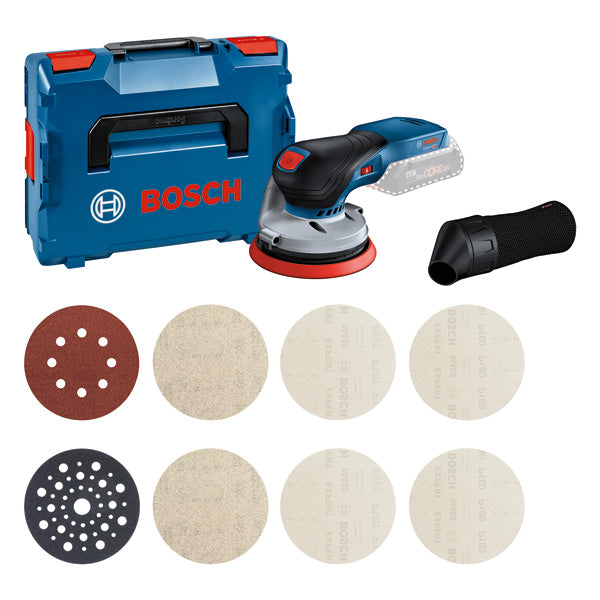 Kit combinado Bosch GEX 18V-125 + conjunto de iniciação M480