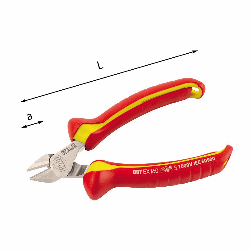 Alicates de corte diagonal USAG (087 EX) - 1000 V