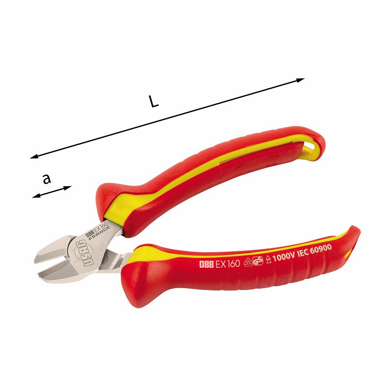 USAG (088 EX) Heavy-Duty Diagonal Cutting Nippers - 1000 V