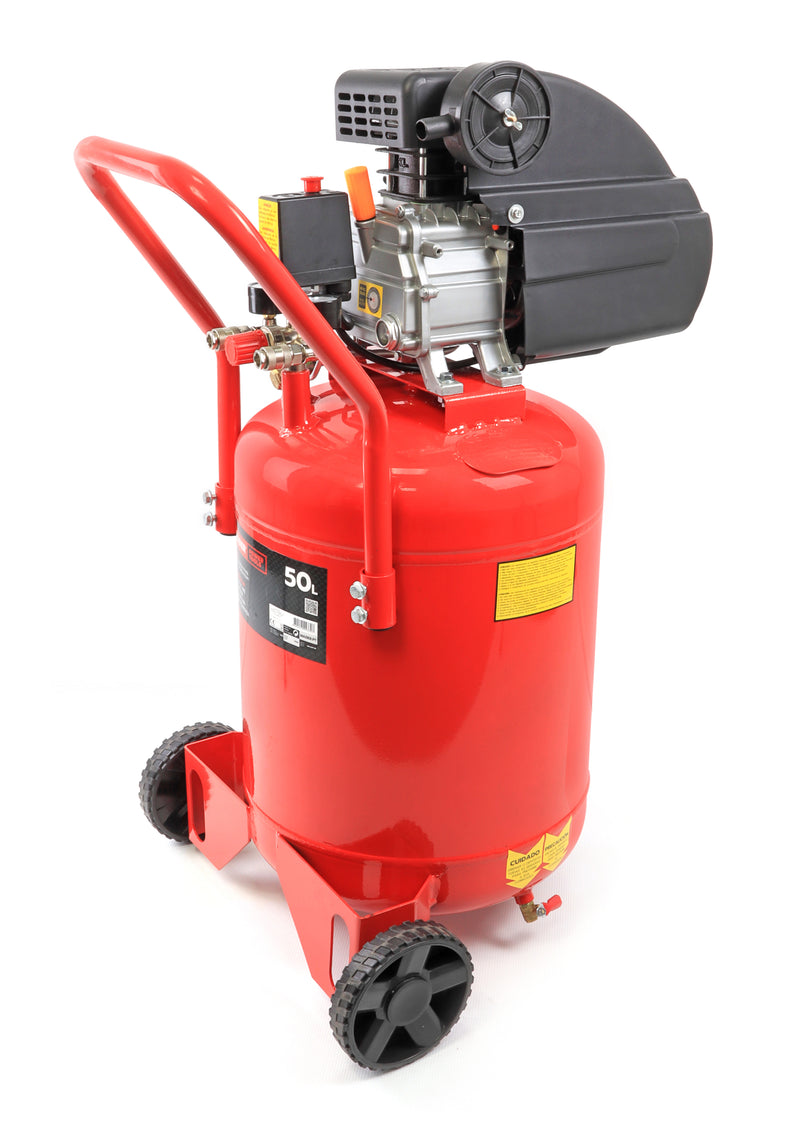 Compresor de aire vertical, 50 L, 2 HP, 8 bar - MADER®