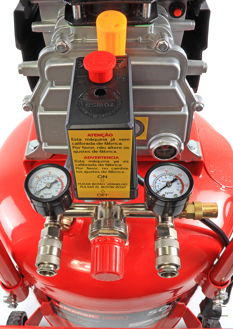 Compresor de aire vertical, 50 L, 2 HP, 8 bar - MADER®