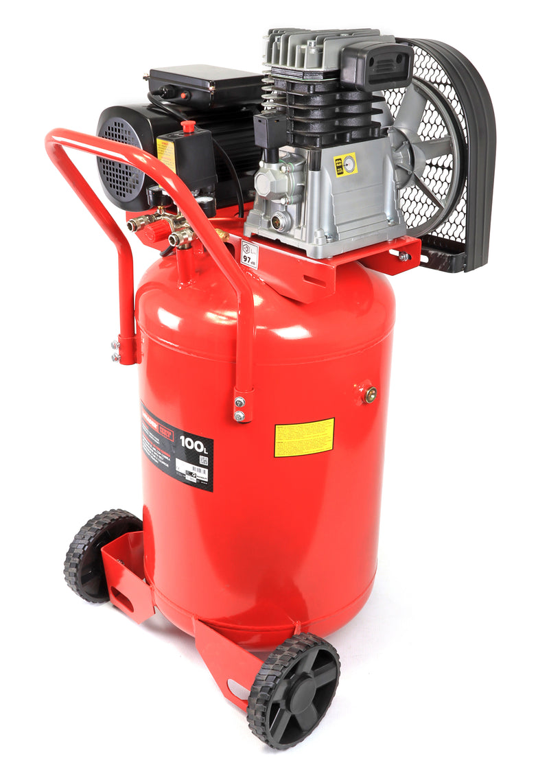 Compressor de Ar Vertical, 100L, 3Hp, 10Bar