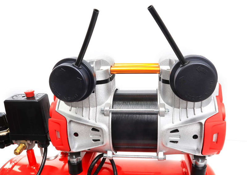 Compresor de aire monobloque, 24L, 2HP, 2 cabezales - MADER®