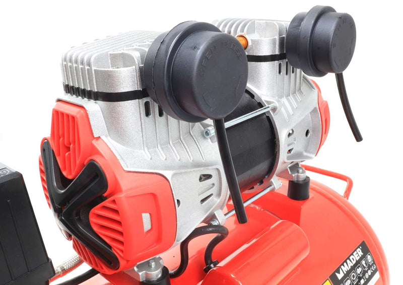 Air Compressor, Monoblock, 50L, 2HP, 2 Heads - MADER®