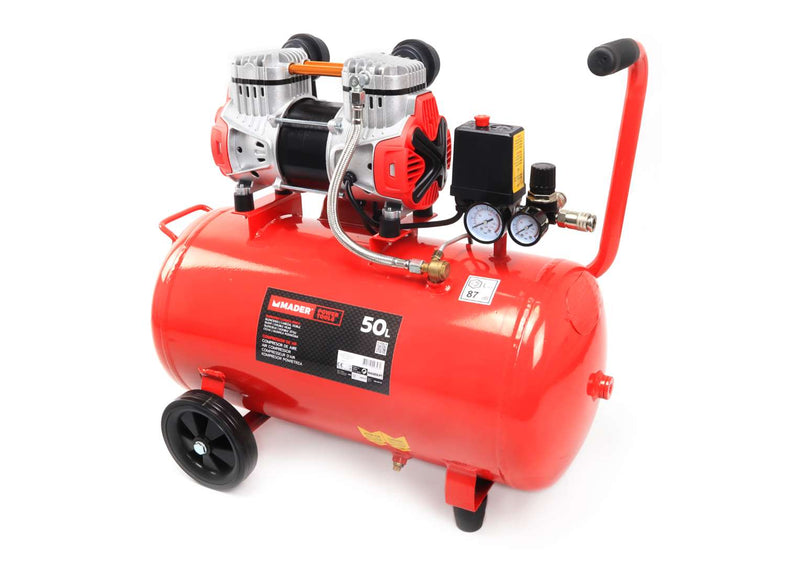 Air Compressor, Monoblock, 50L, 2HP, 2 Heads - MADER®