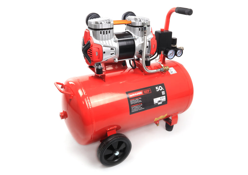 Air Compressor, Monoblock, 50L, 2HP, 2 Heads - MADER®