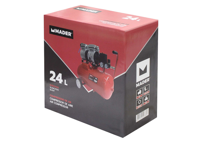 Compressor de Ar Monobloco, 24L, 0.75hp, Silencioso