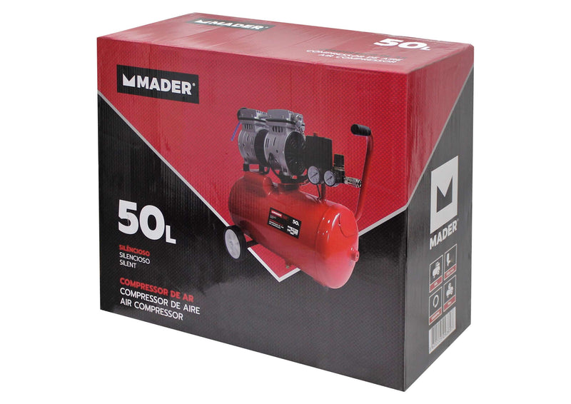 Compressor de Ar Monobloco, 50L, 1hp, Silencioso
