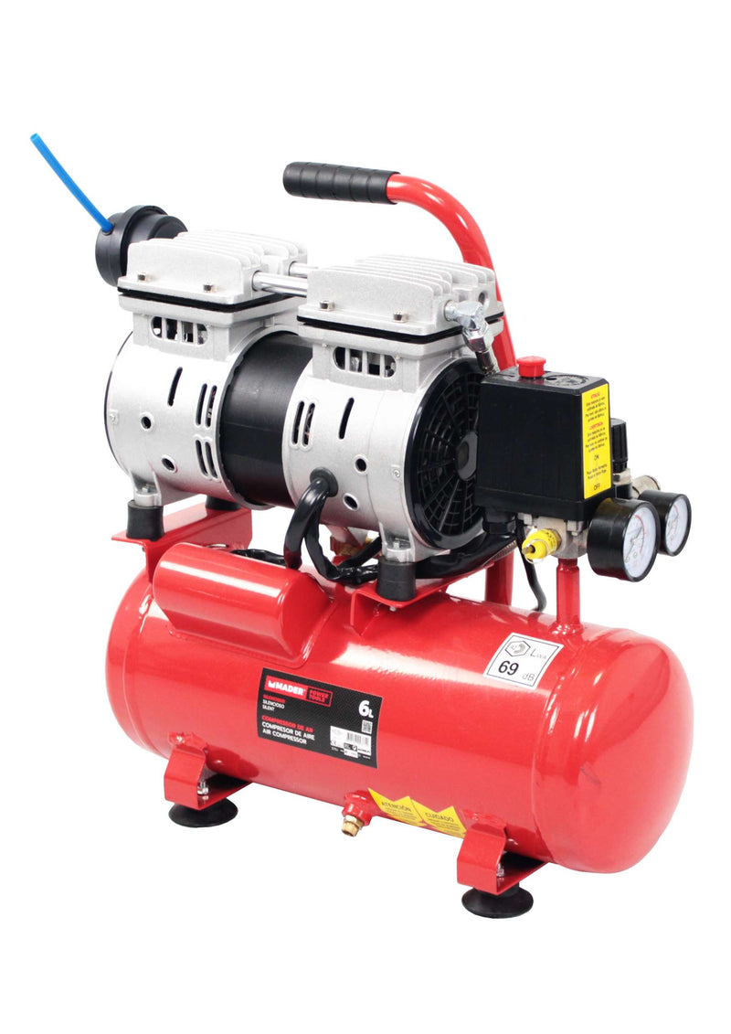 Air Compressor, Monoblock, 6L, 0.75hp, Silent - MADER®