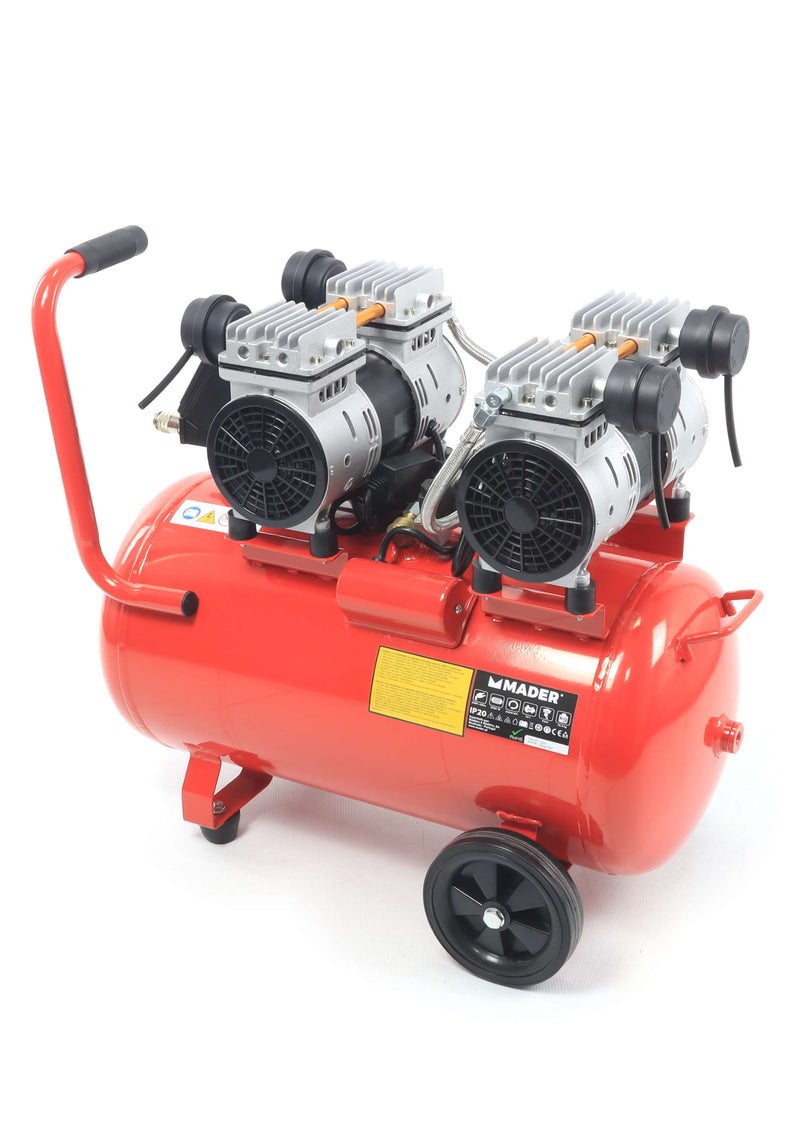 Compressor de Ar Monobloco, 50L, 4HP, 4 Cabeças - 2 Motores, LCD