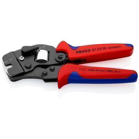 Knipex (97 53 09) Self-Adjusting Crimping Pliers for wire ferrules With front loading