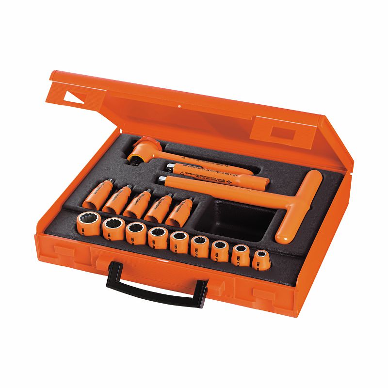 USAG (098 S17 3/8) Surtido con vasos bihexagonales en estuche de ABS - 1000 V (17 uds.)