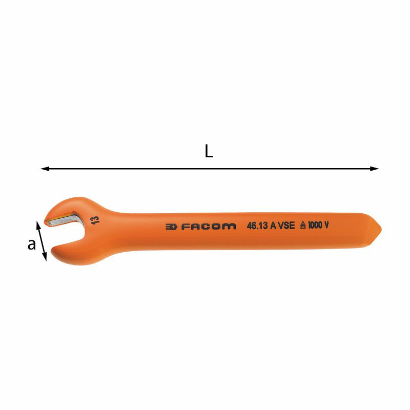 Chaves de boca aberta de ponta única USAG (099 A) - 1000 V