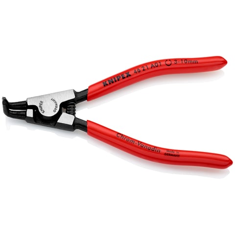 Alicate para anéis de retenção Knipex (46 21 A01) Para anéis de retenção exteriores em veios
