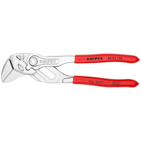 Alicate e chave Knipex (86 03 150) - Uma ferramenta multifuncional que combina um alicate e uma chave.