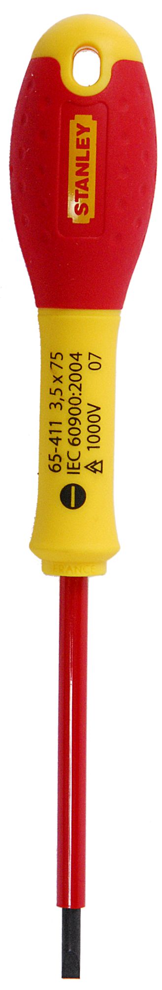 Stanley (1-65-411) FATMAX 3.5mm x 75mm Insulated Slotted Screwdriver