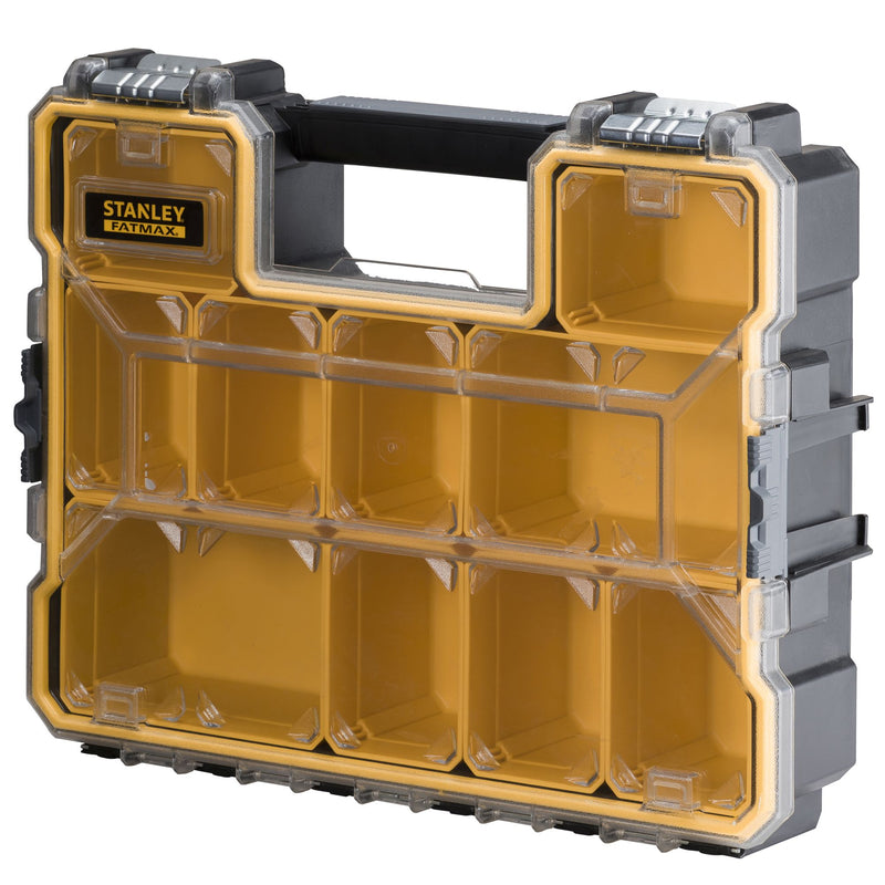 Stanley (1-97-518) FATMAX Organizador profissional profundo de 10 compartimentos com fechos metálicos