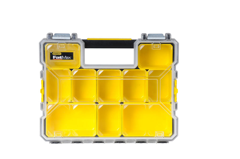 Stanley (1-97-518) FATMAX Organizador profissional profundo de 10 compartimentos com fechos metálicos