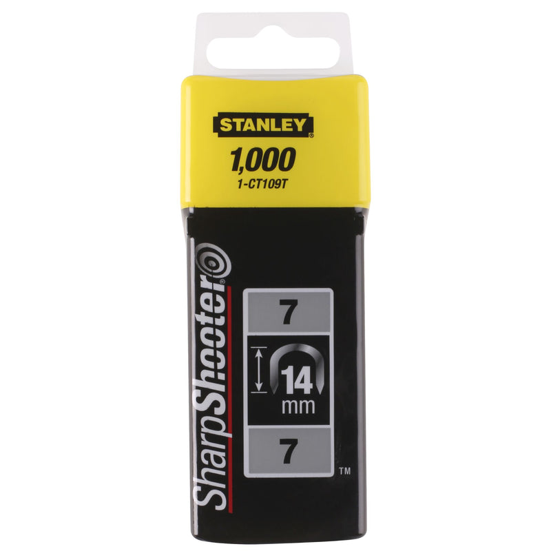 Agrafos para cabos Stanley (1-CT109T) de 14 mm (embalagem de 1000)