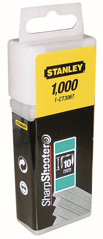 Stanley (1-CT306T) 10mm Narrow Crown Staples (1000 Pk)