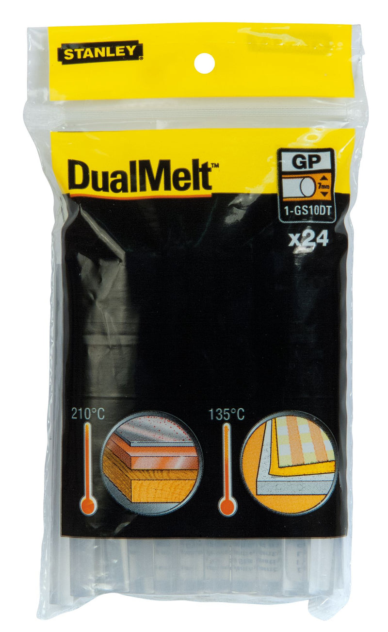 Bastões de cola Stanley (1-GS10DT) DualMelt de 7 mm (24 unidades)