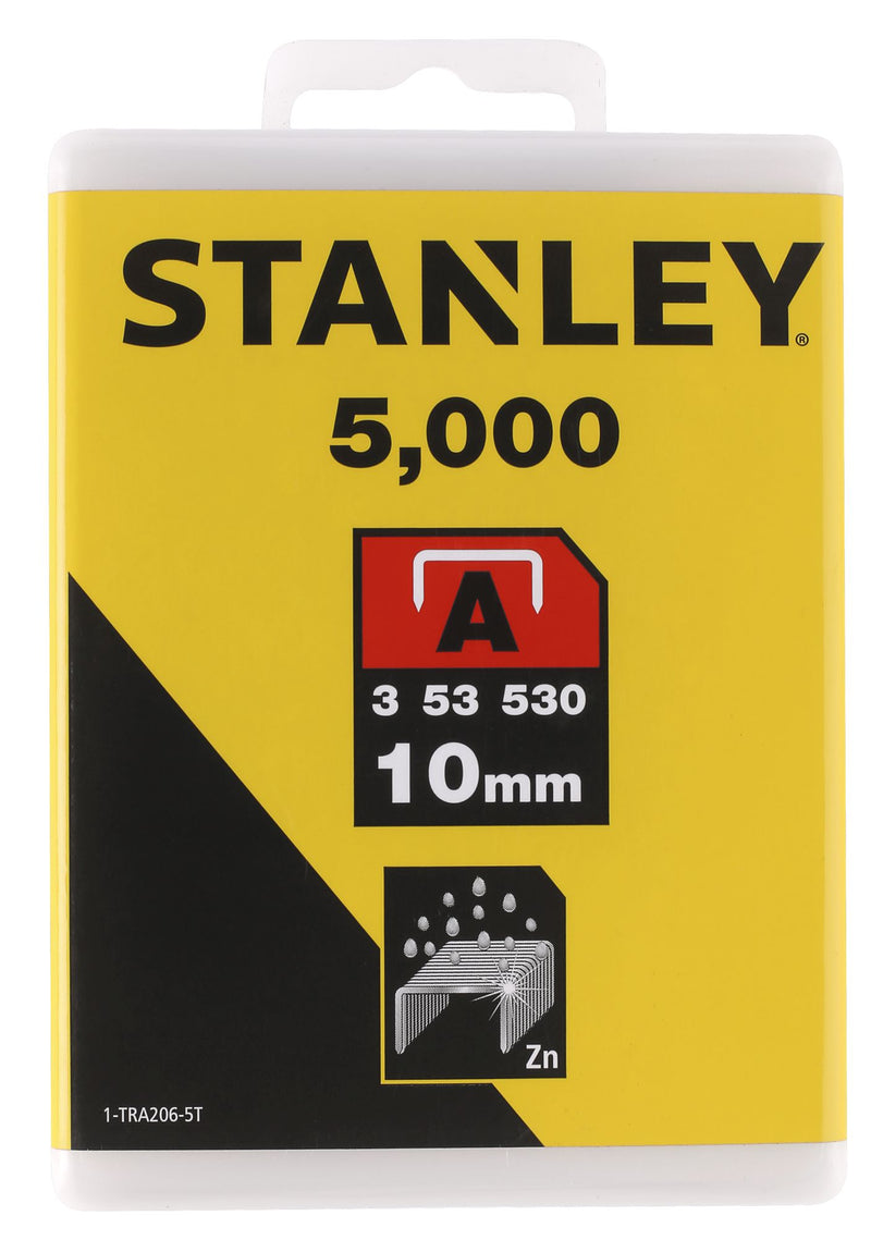 Stanley (1-TRA206-5T) 10mm Light-Duty Staples (5000 Pk)