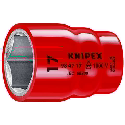 Casquilho Knipex (98 47 1) de 12 pontas com encaixe quadrado interior de 1/2