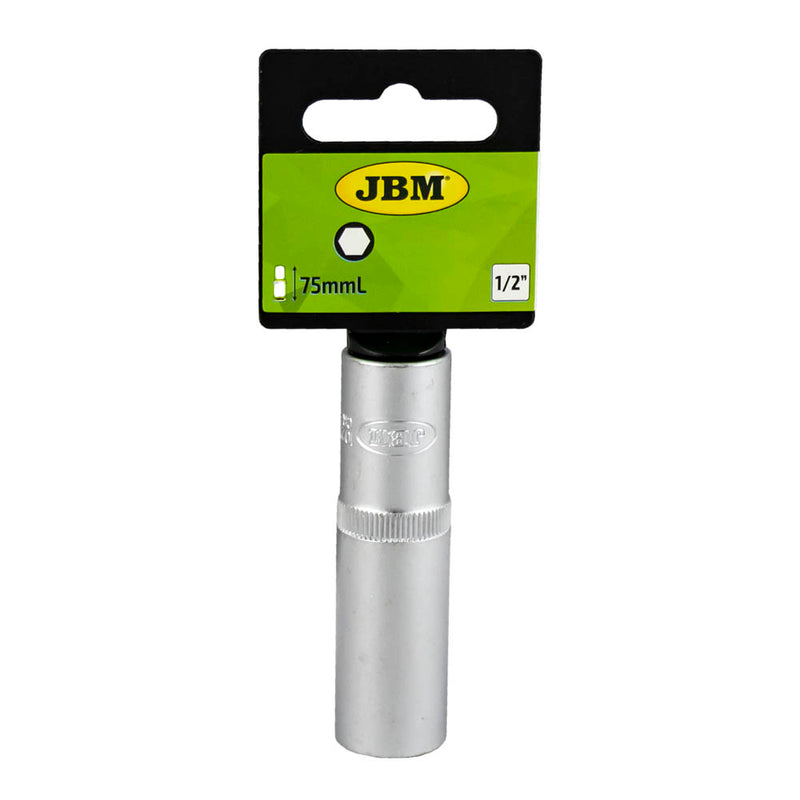 JBM (10217) Hex 1/2"&75mm Long Socket 18mm