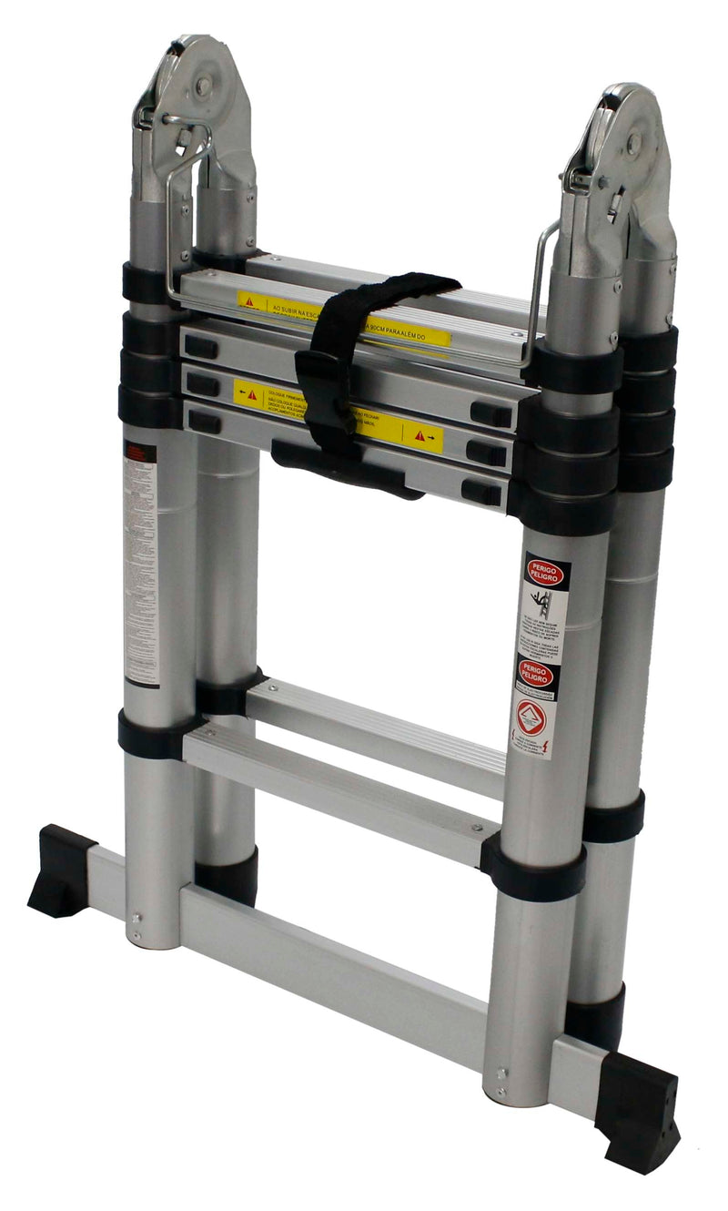 Escalera extensible articulada 5+5S de aluminio - MADER®
