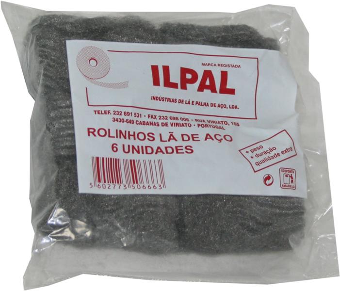 Lã de Aço, Rolinhos, 6un